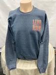Long Sleeve Crewneck Sweat Shirt w/Left Chest & Full Back Design